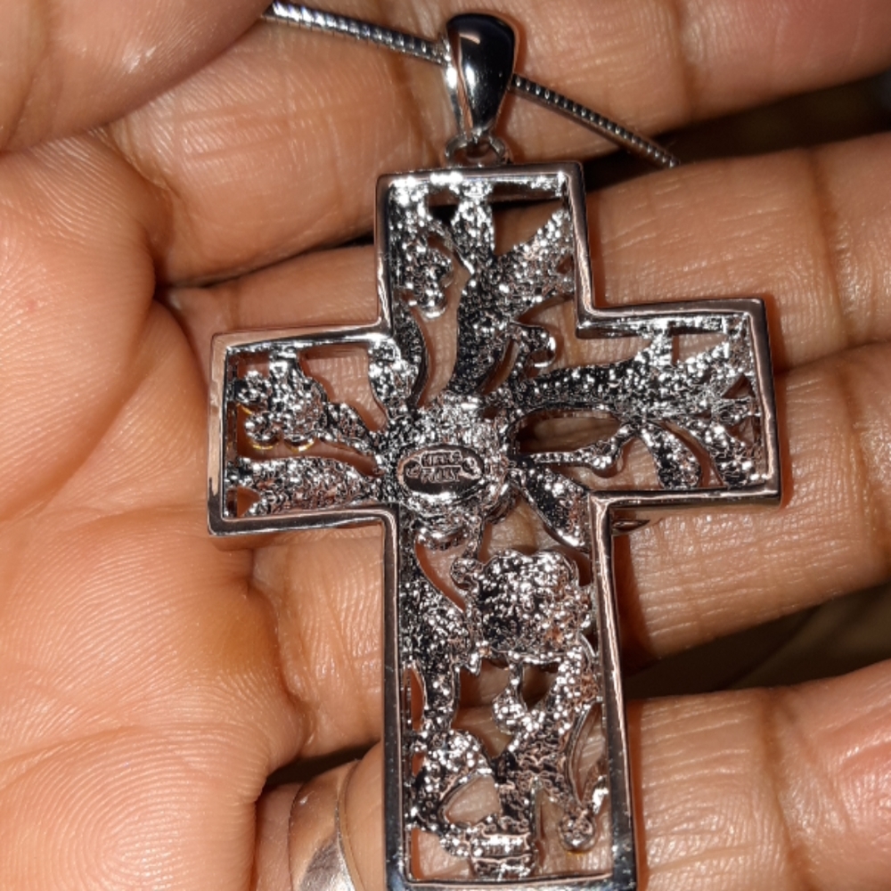 Vintage Kirk's Folly Cross Pendant - Picture 3 of 3
